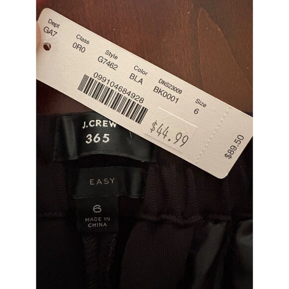 J .Crew 365 NWT Classic Black Dress Pants Career Trousers Size 6 EASY Style - Picture 5 of 13